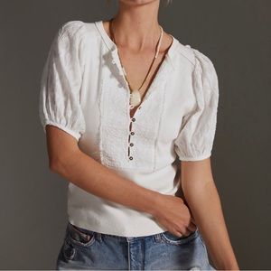 Pilcro by Anthropologie Bella Henley top